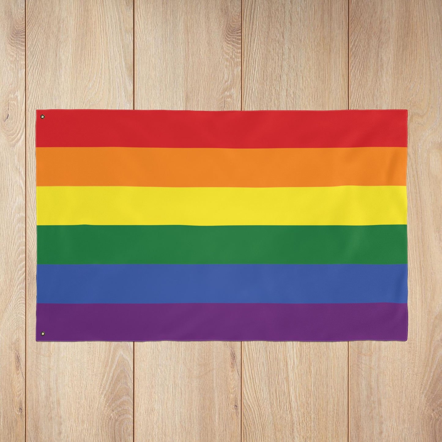 Rainbow Pride Double-Sided Flag with Grommets