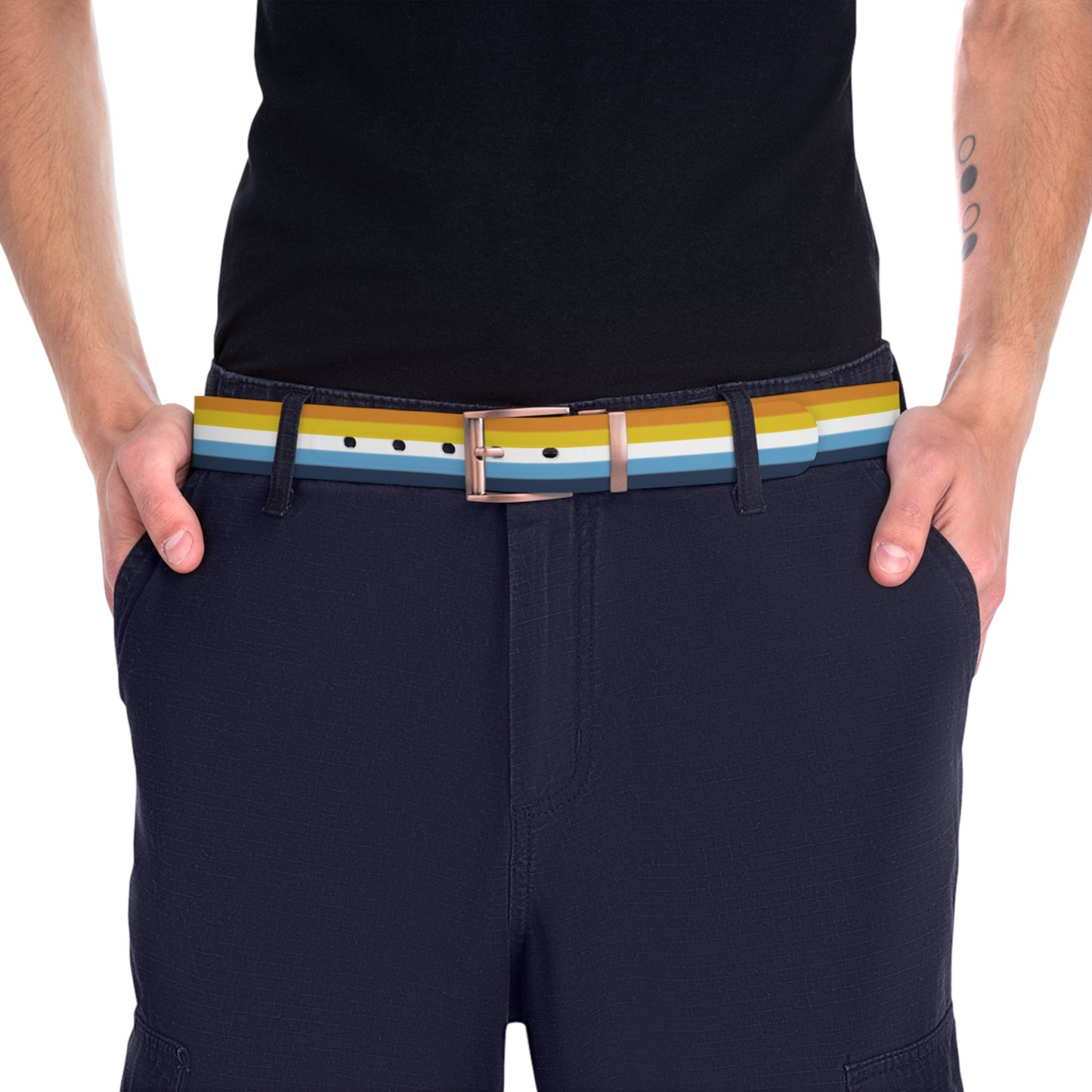 Aromantic Asexual Pride Flag Belt
