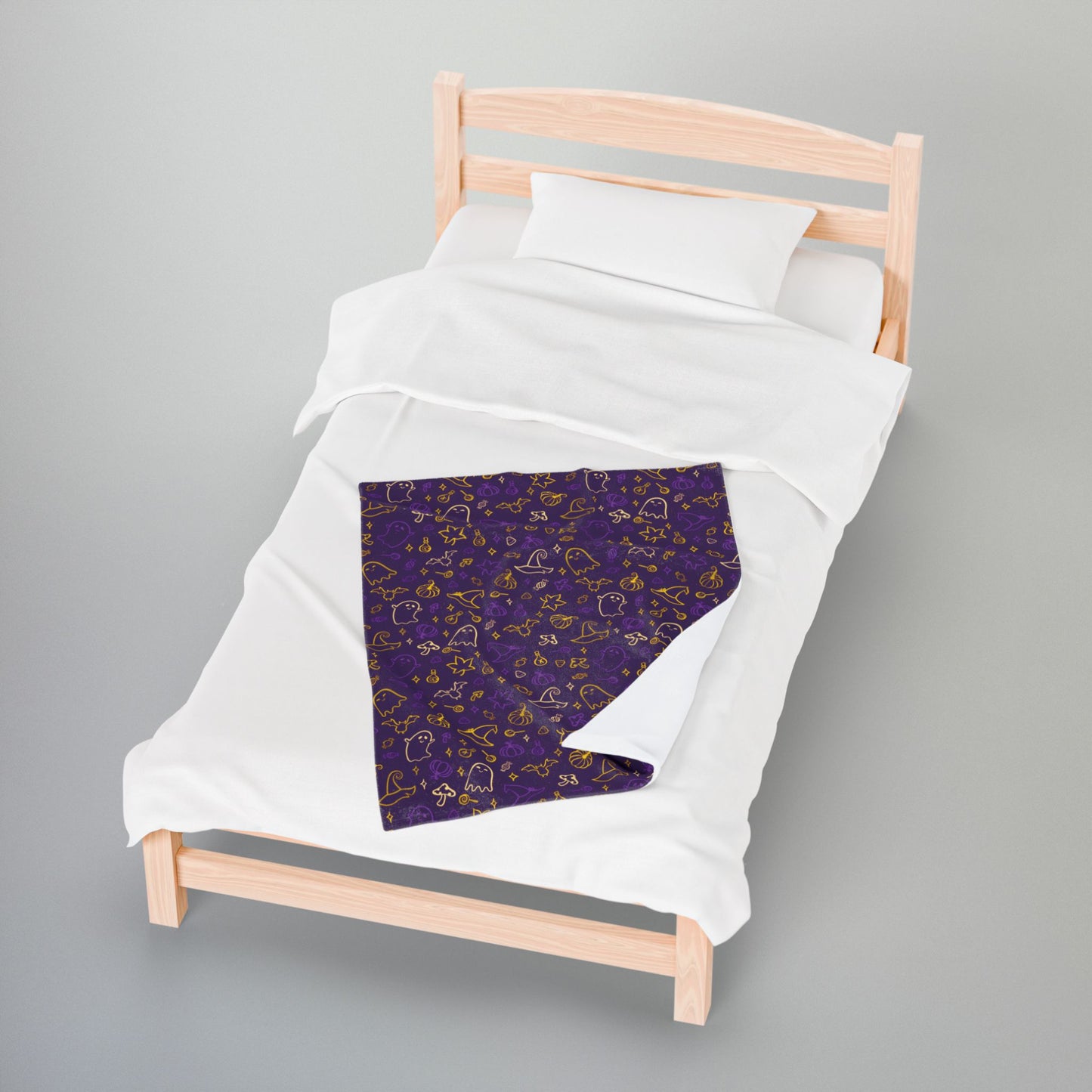 Intersex Pride Halloween Purple Velveteen Plush Blanket