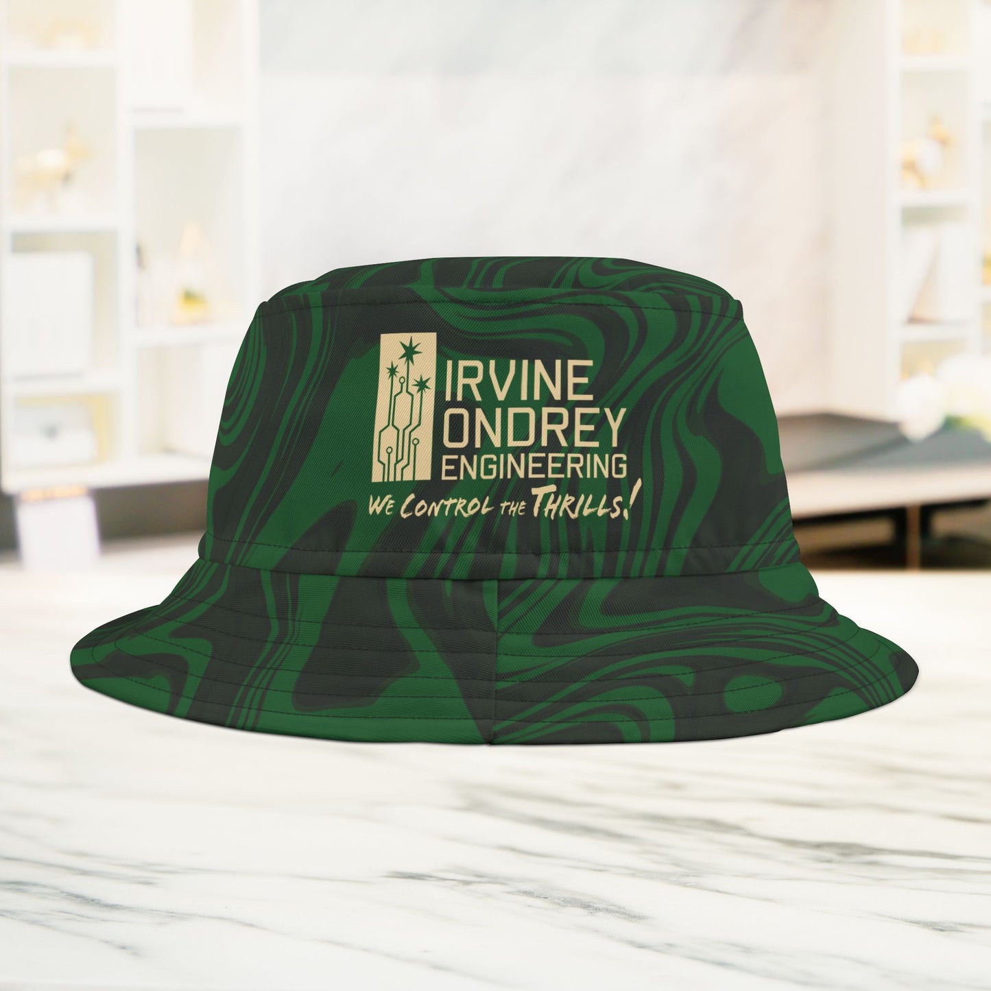 Green Swirl Bucket Hat • Irvine Ondrey Engineering