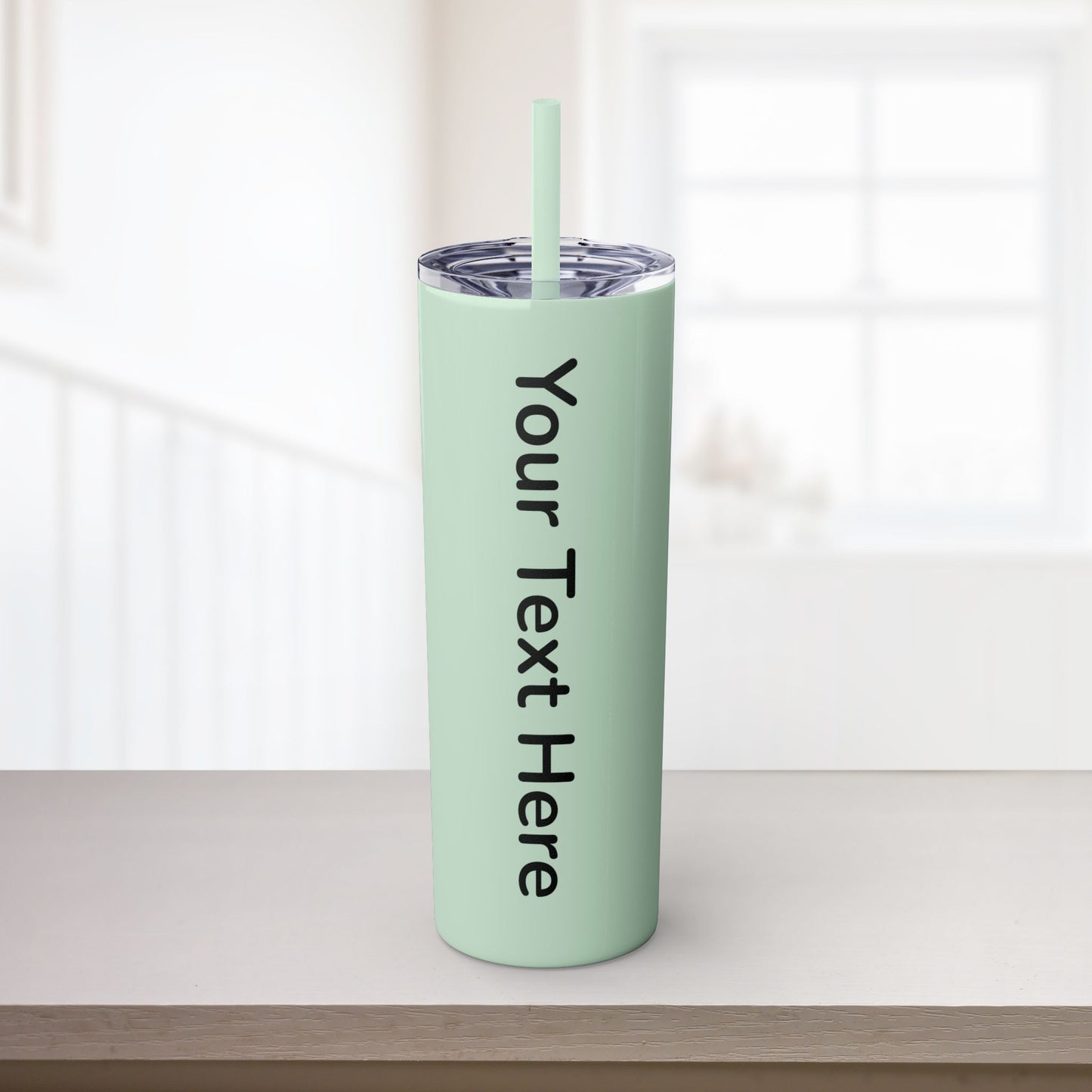 Custom 20oz Skinny Tumbler with Straw