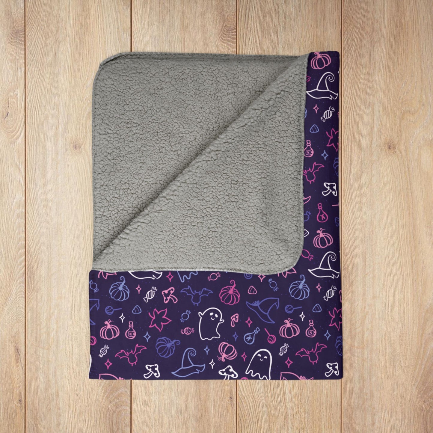 Omnisexual Pride Halloween Fleece Sherpa Blanket