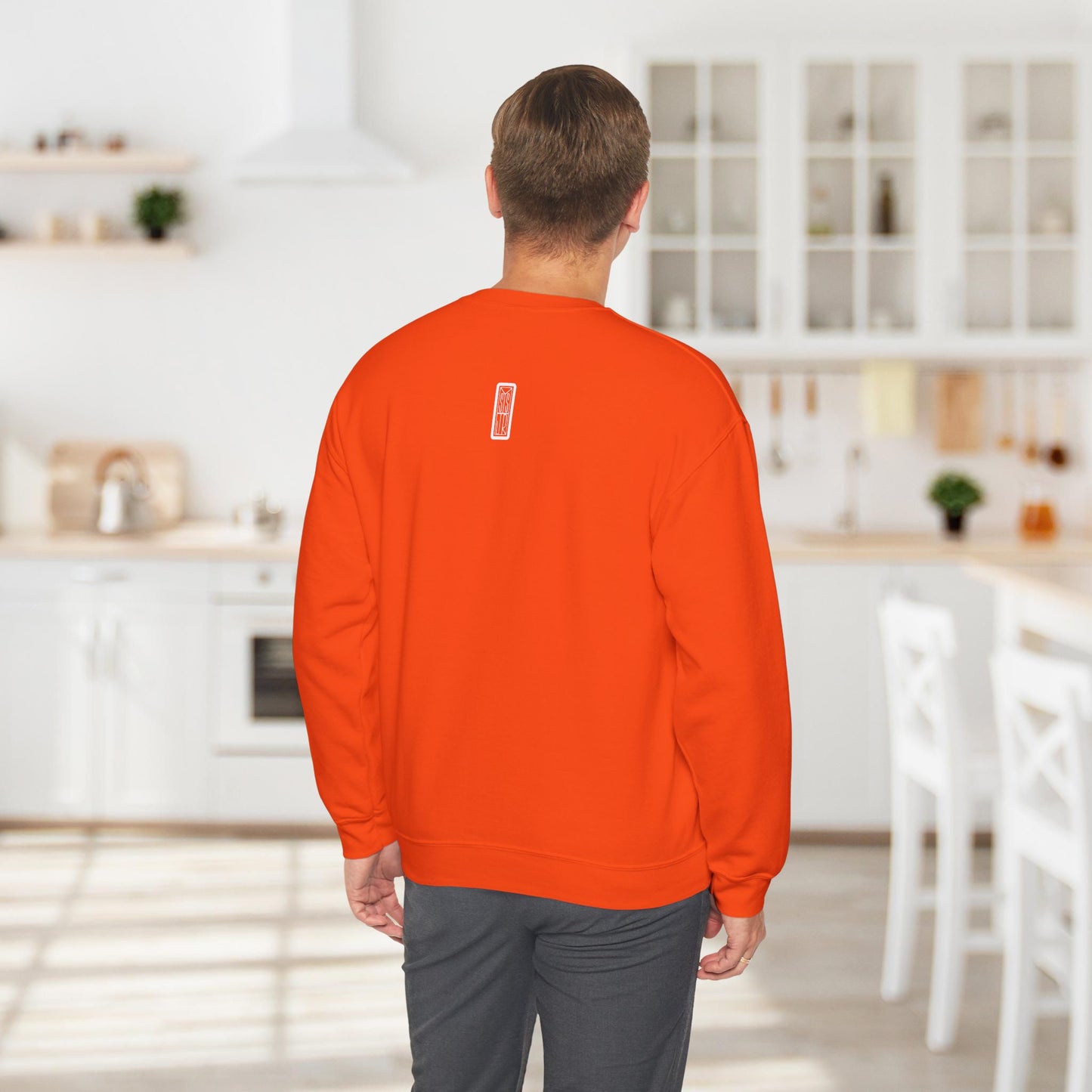 Ghetto Blaster, sudadera con cuello redondo y arte lineal