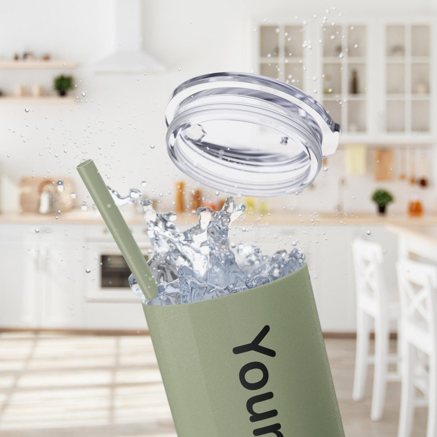 Custom 20oz Skinny Tumbler with Straw