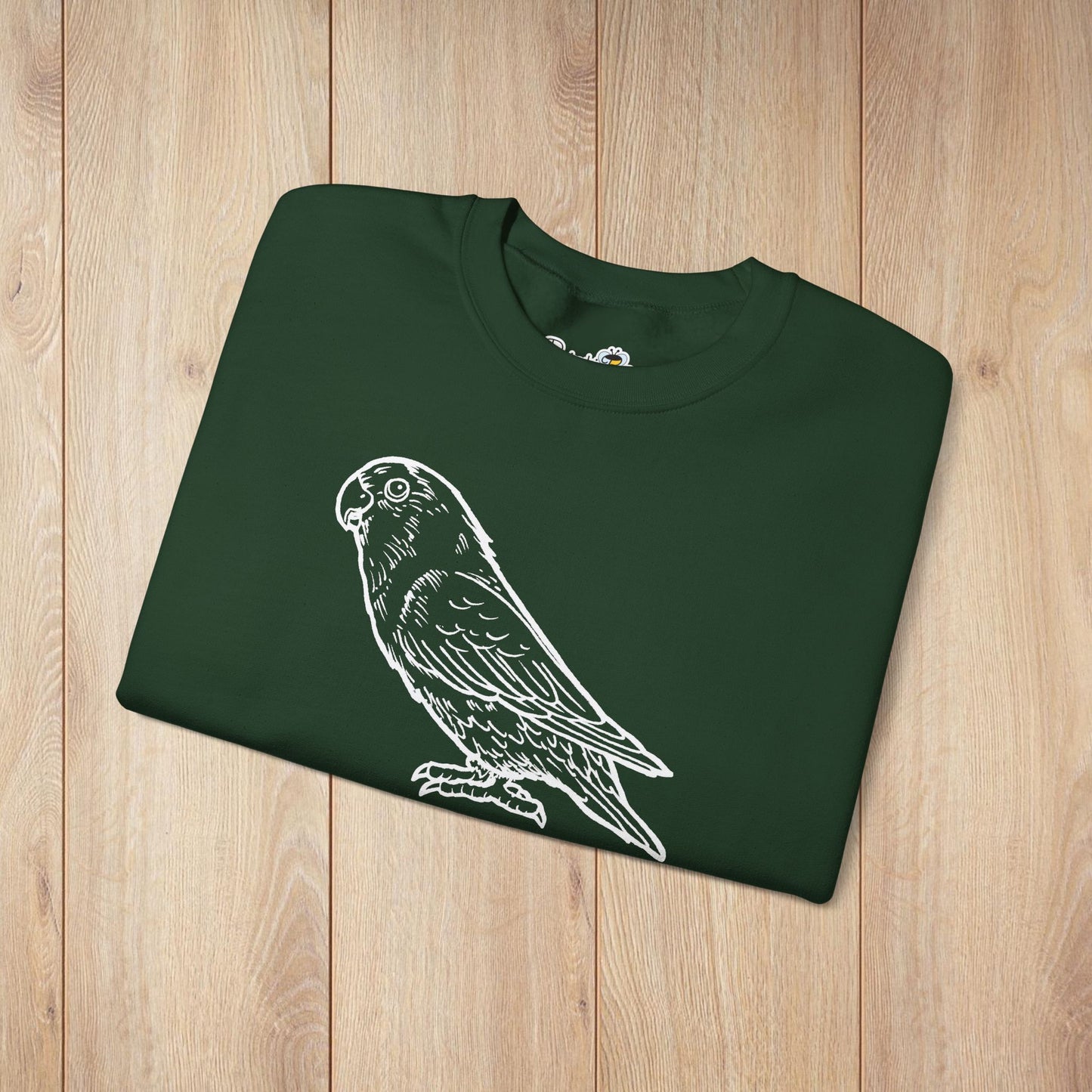 Holly Girl, Sweat-shirt à col rond Lovebird Line Art