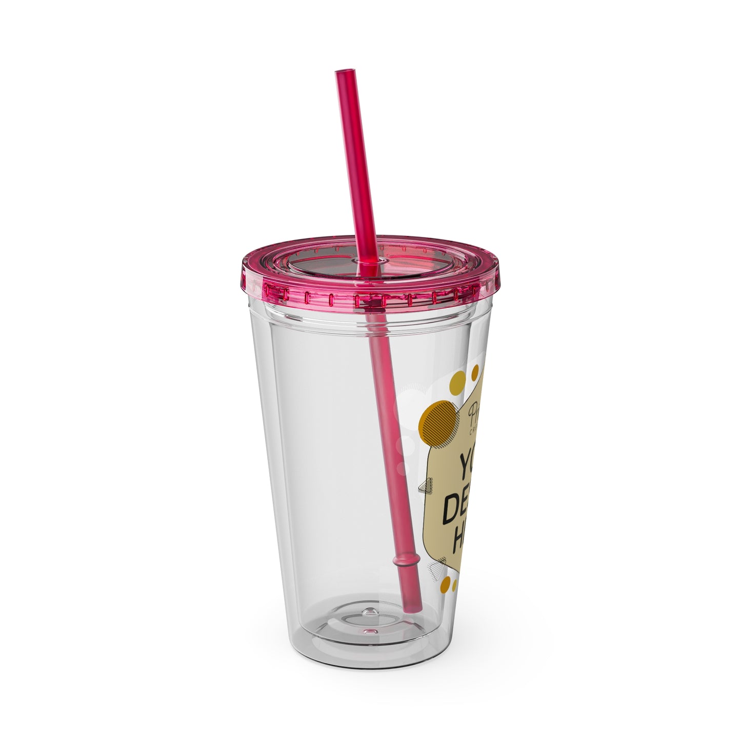 Custom 16oz Tumbler with Straw
