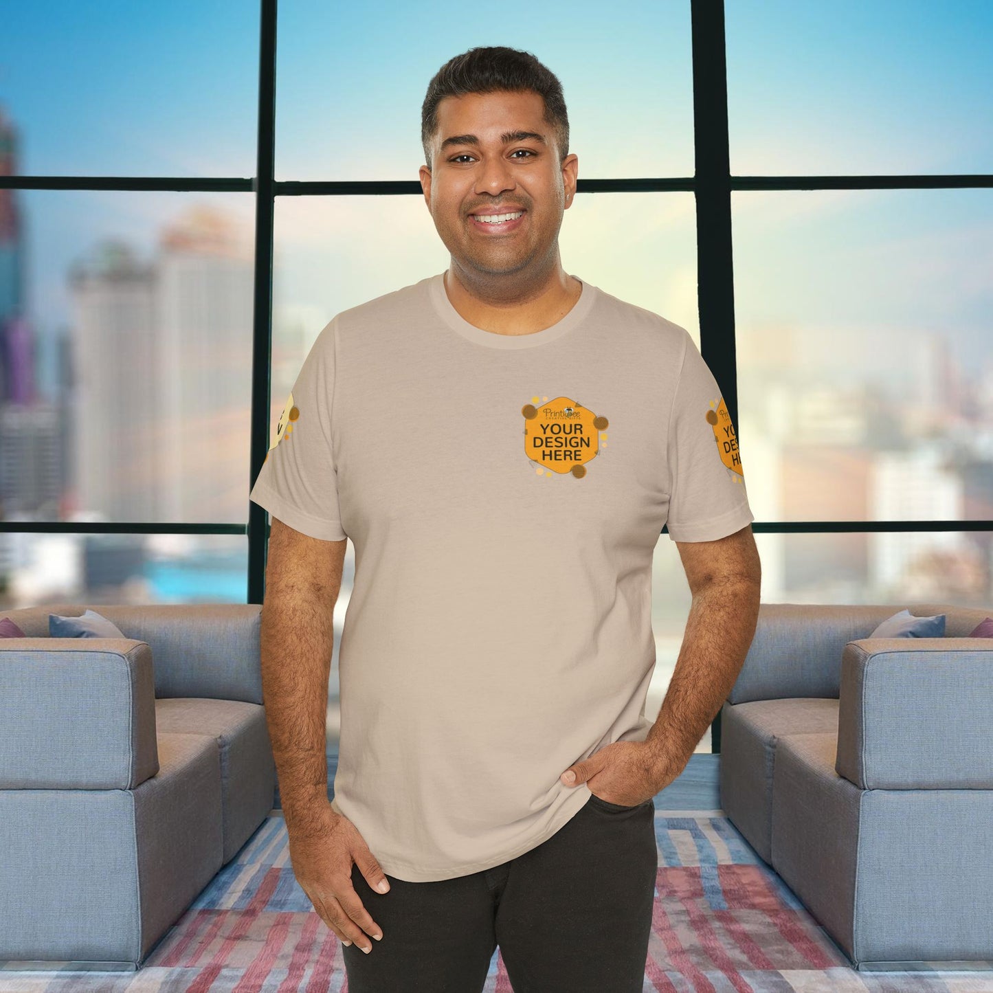 Custom Reds, Browns & Cream Tees for BELLA+CANVAS® 3001