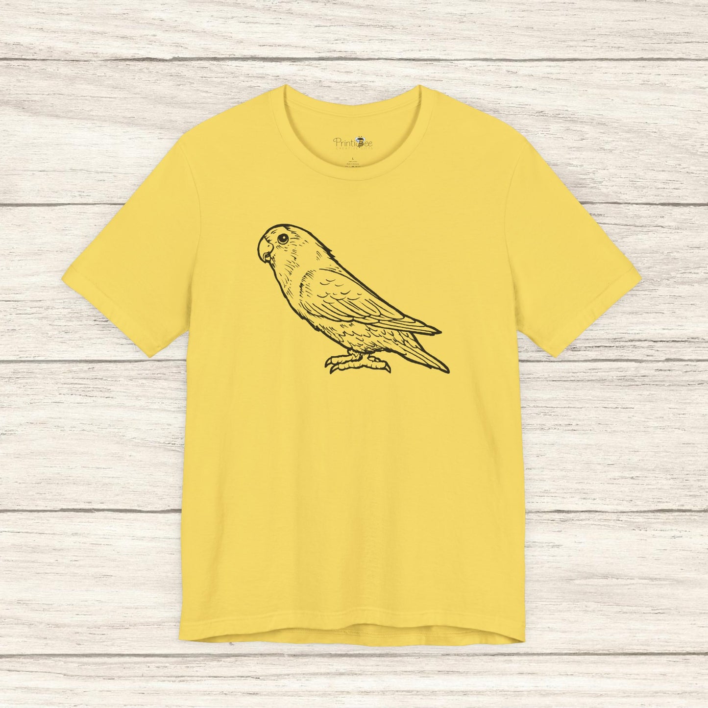Holly Girl Lovebird, Line Art Tee