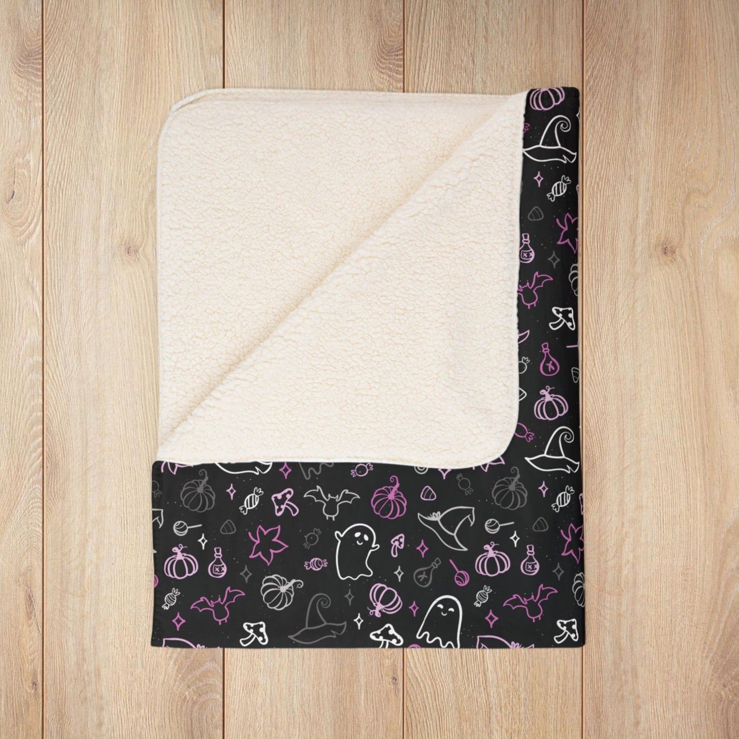 Straight Queer Pride Halloween Fleece Sherpa Blanket
