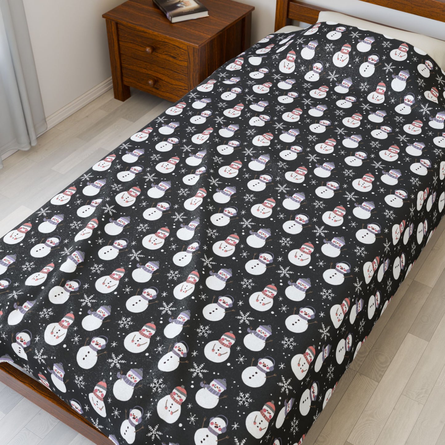 Cupioromantic Pride Snowmen Velveteen Plush Blanket