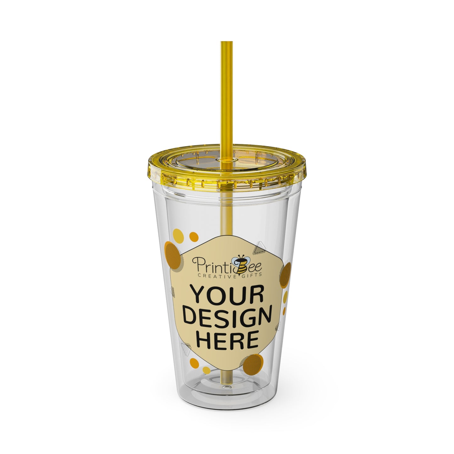 Custom 16oz Tumbler with Straw
