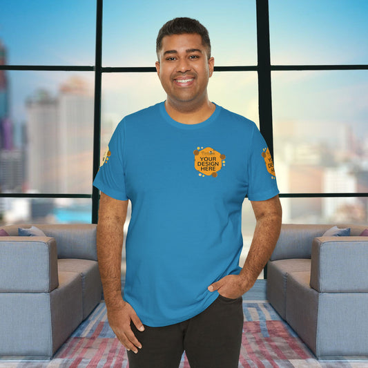 Custom Blue & Teal Tees for BELLA+CANVAS® 3001