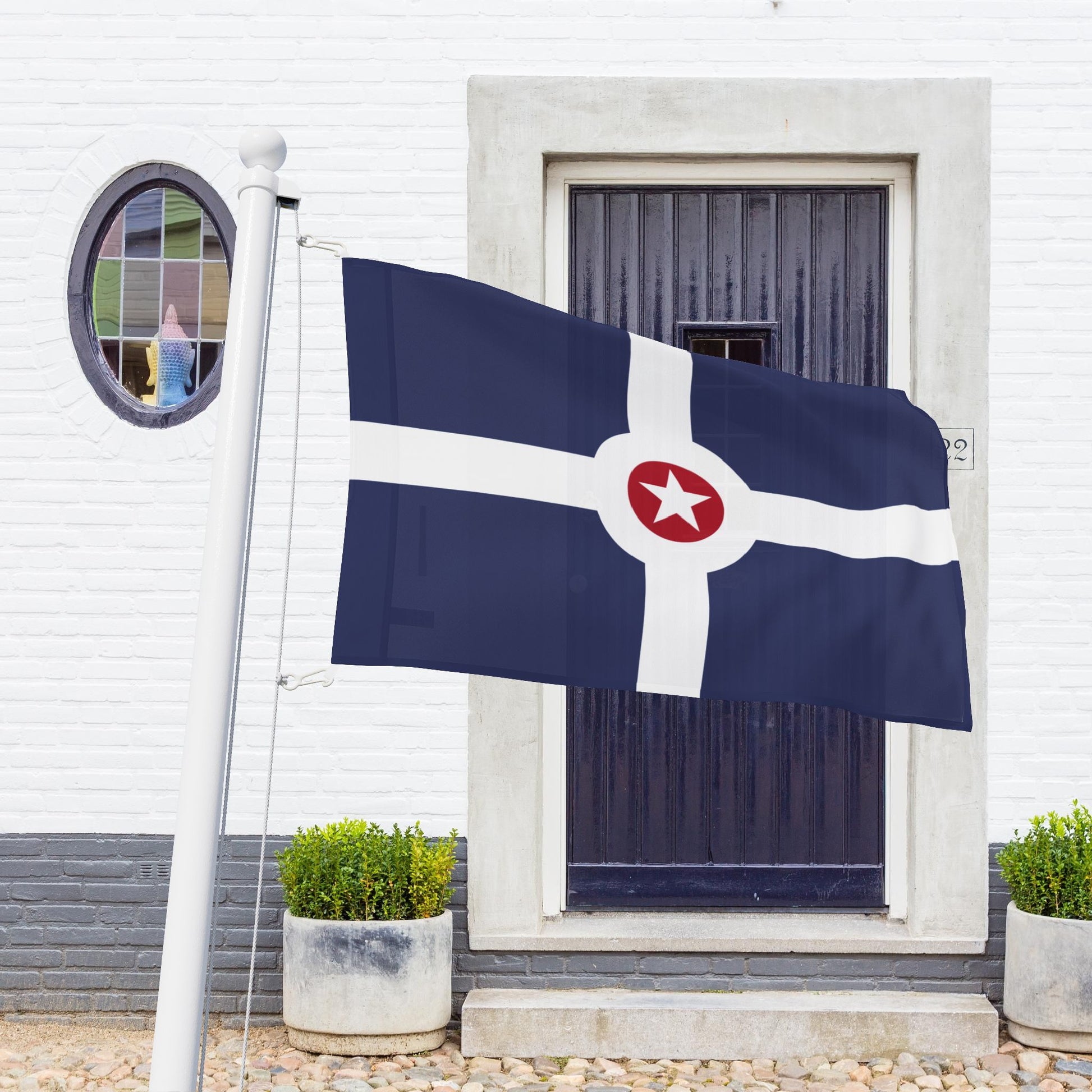 IN - Indianapolis, Indiana Flag