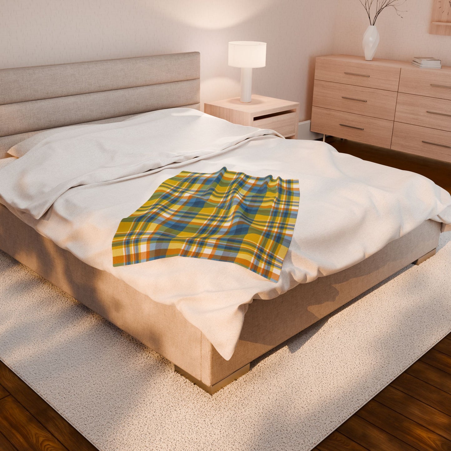 Aroace Pride Plaid Velveteen Plush Blanket