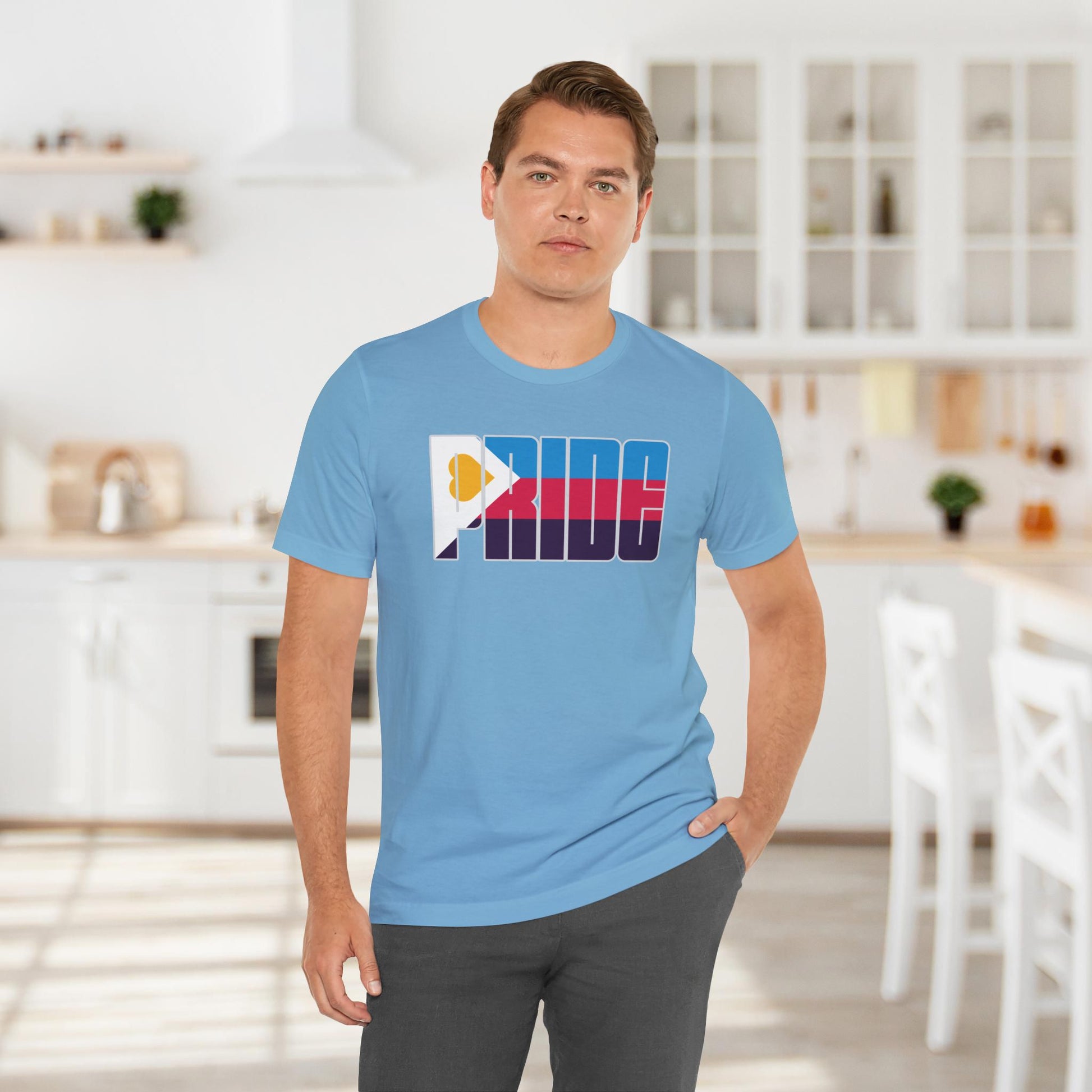 Ocean Blue Polyamory Pride Tee