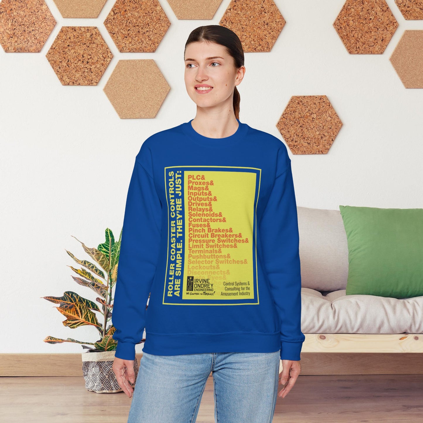 OG Controls Sweatshirt (FRONT graphic) • Irvine Ondrey Engineering
