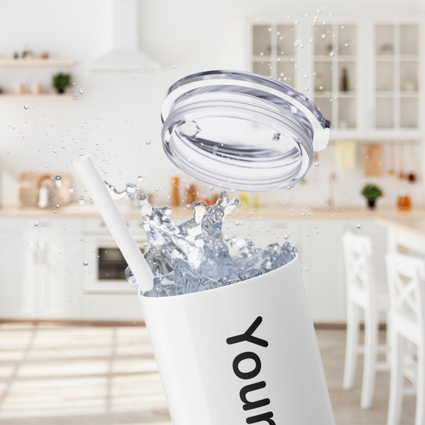 Custom 20oz Skinny Tumbler with Straw