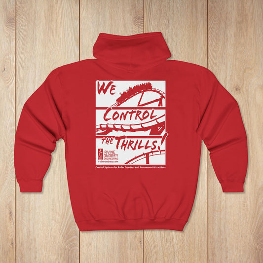 Red OG Steelie Zip Hoodie • Irvine Ondrey Engineering