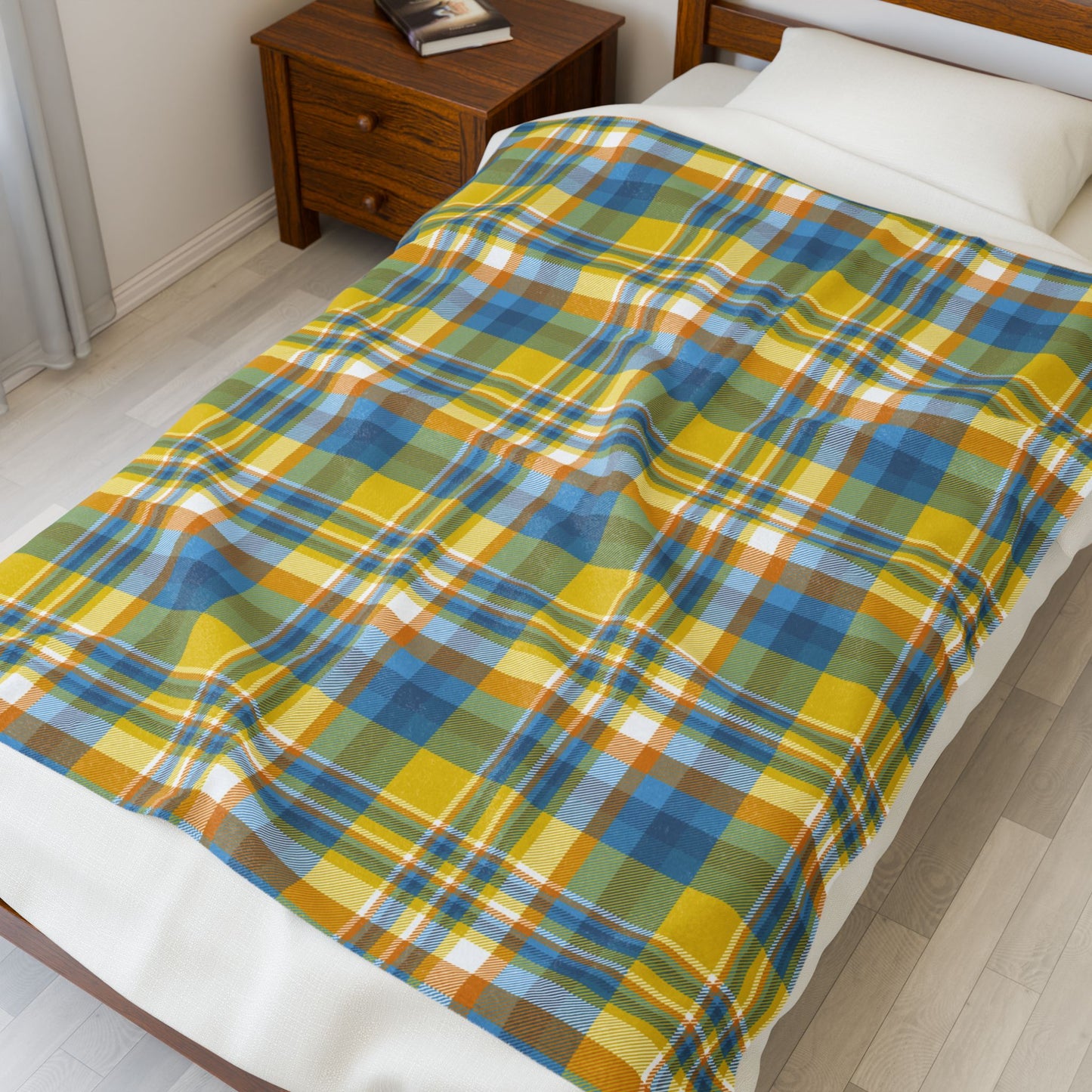 Aroace Pride Plaid Velveteen Plush Blanket