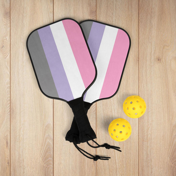 7.5'' × 15.5'' Cupiosexual Pride Flag Pickleball Kit