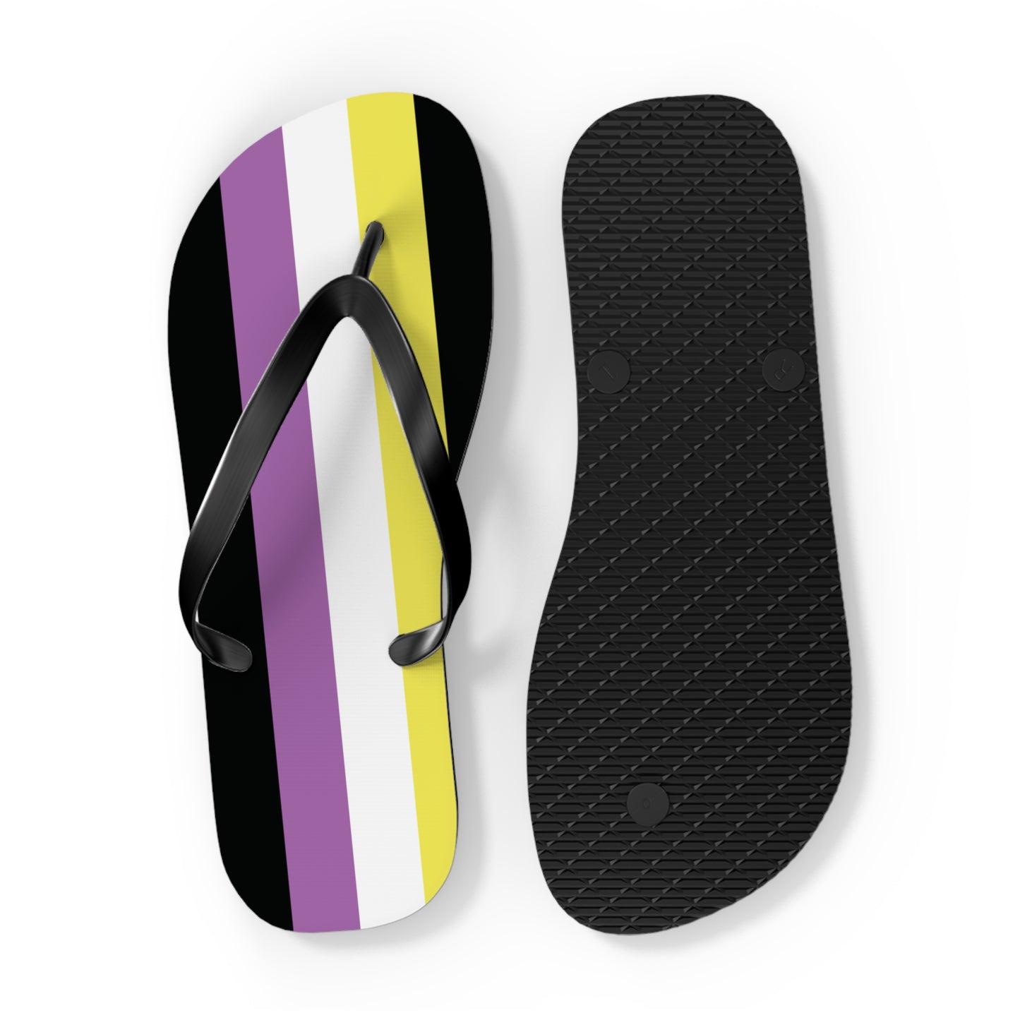 Anonbinary Pride Flip Flops