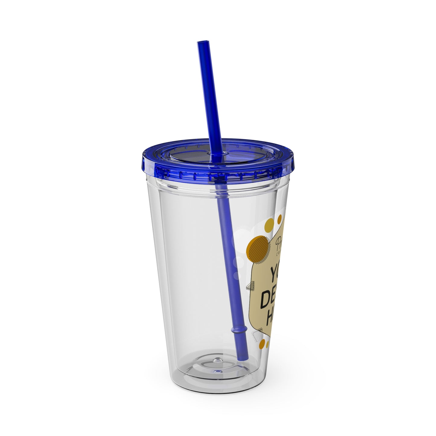 Custom 16oz Tumbler with Straw