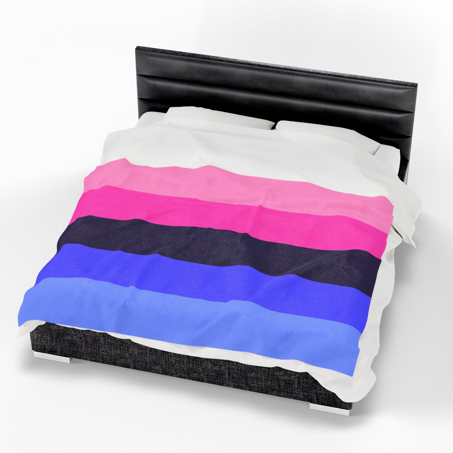 Velveteen Plush Omnisexual Pride Flag Blanket