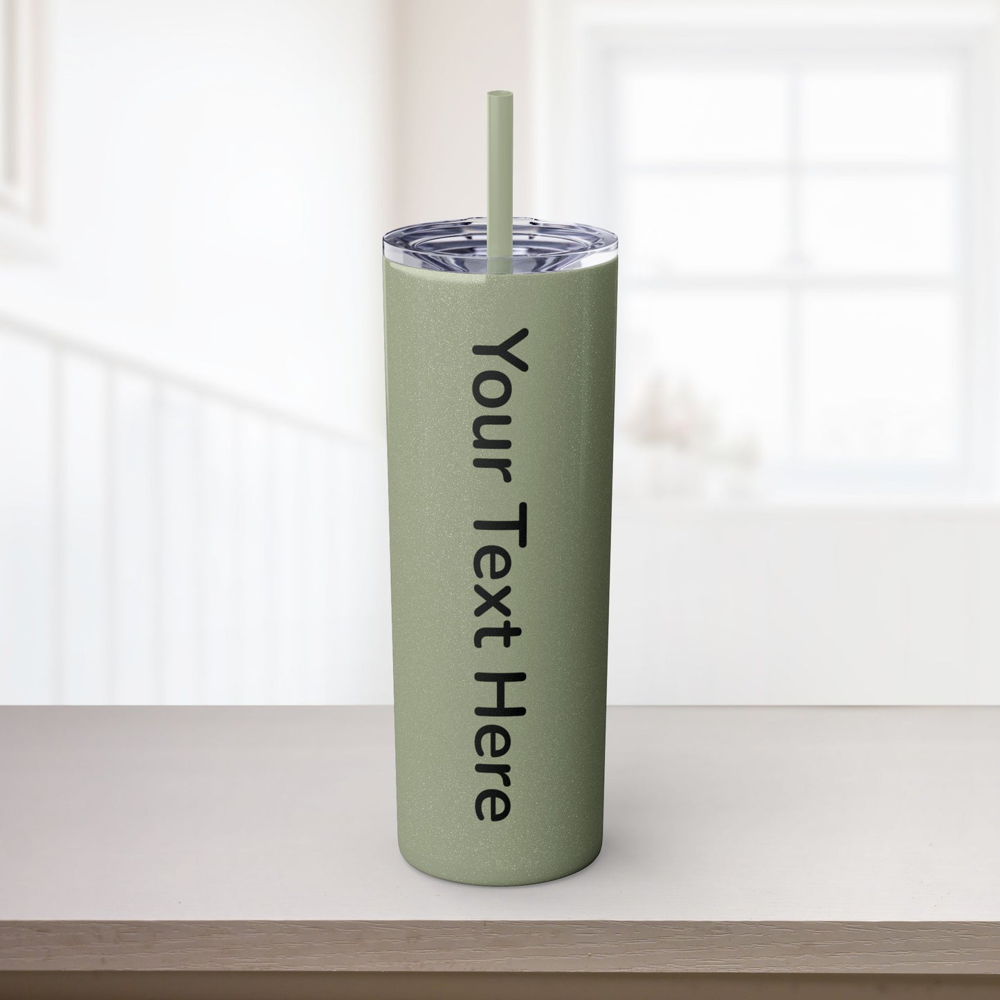 Custom 20oz Skinny Tumbler with Straw