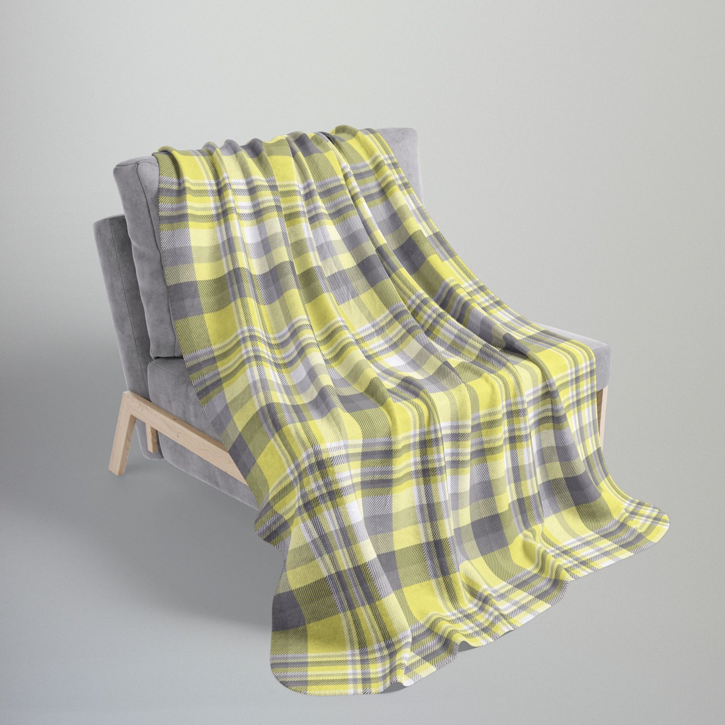 Demigender Pride Plaid Fleece Sherpa Blanket
