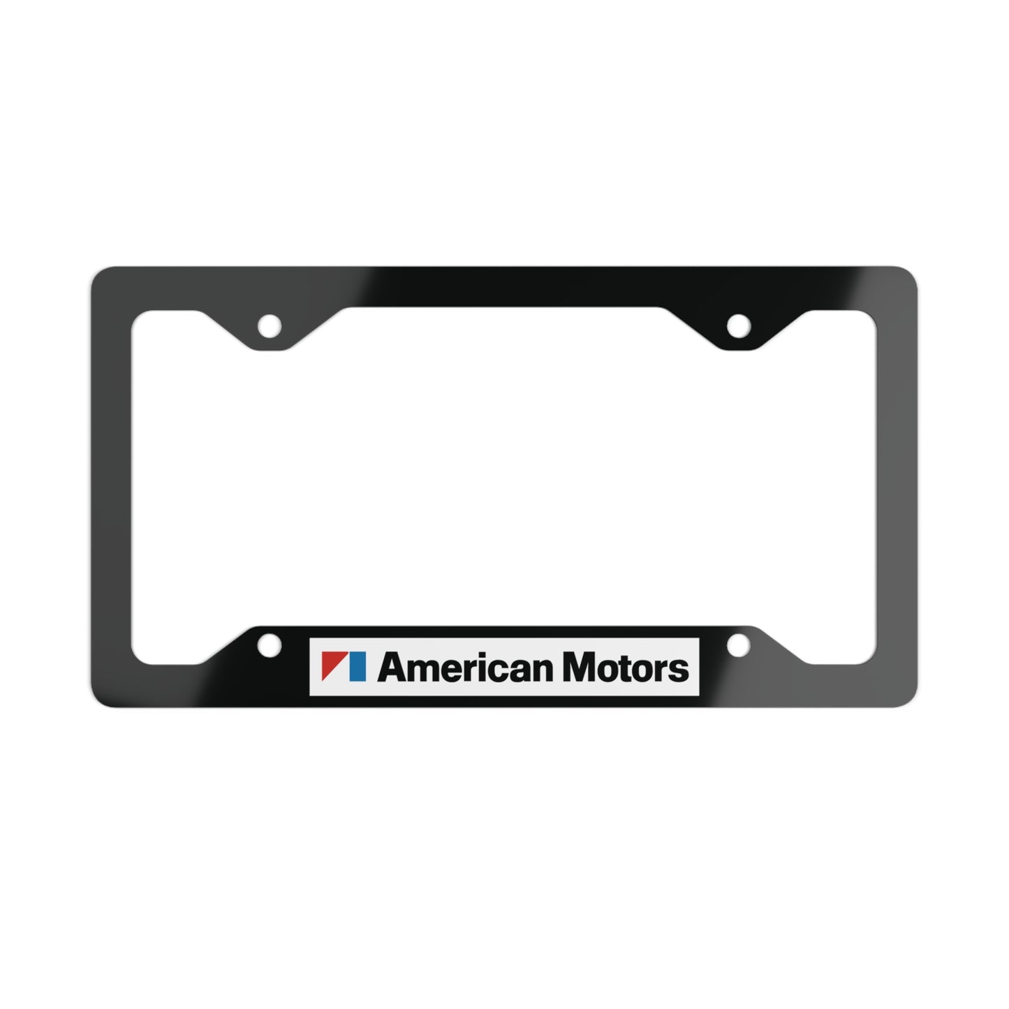 AMC Logo Black Metal License Plate Frame