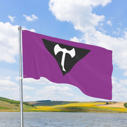 Labrys Lesbian Pride Double-Sided Flag with Grommets