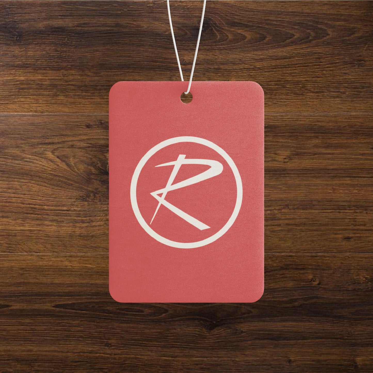 Rambler White Logo Red Air Freshener