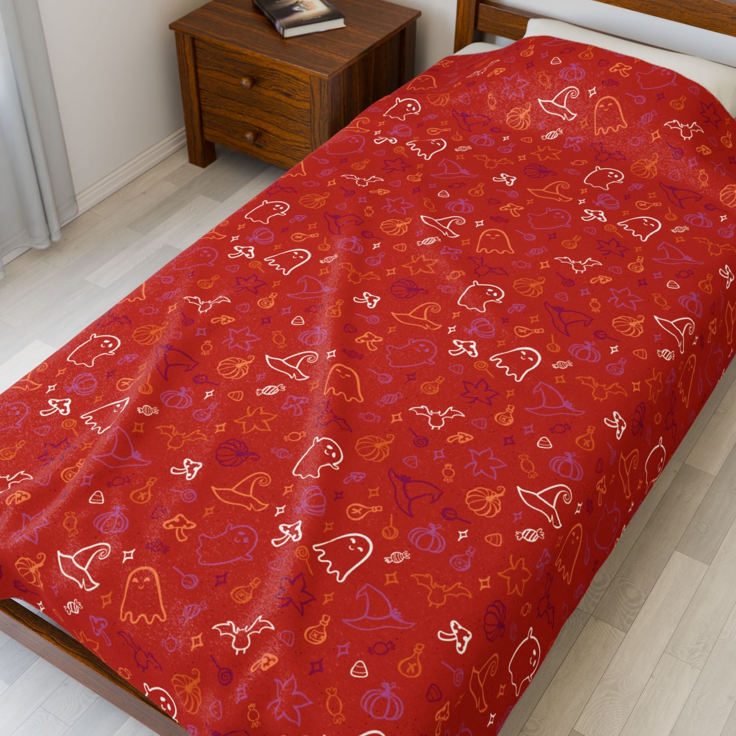 Lesbian Pride Halloween Velveteen Plush Blanket