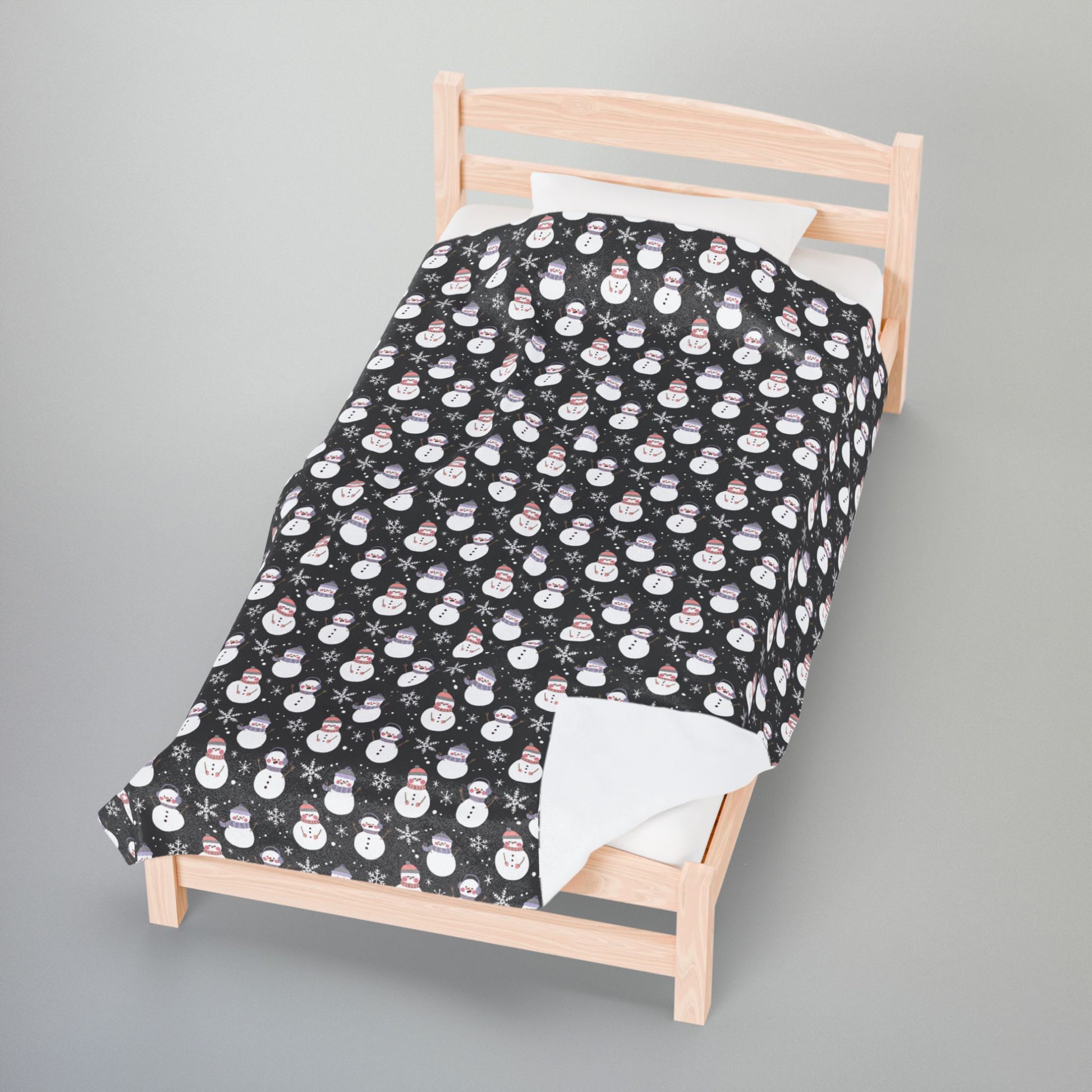 Cupiromantic Pride Snowmen Velveteen Plush Blanket