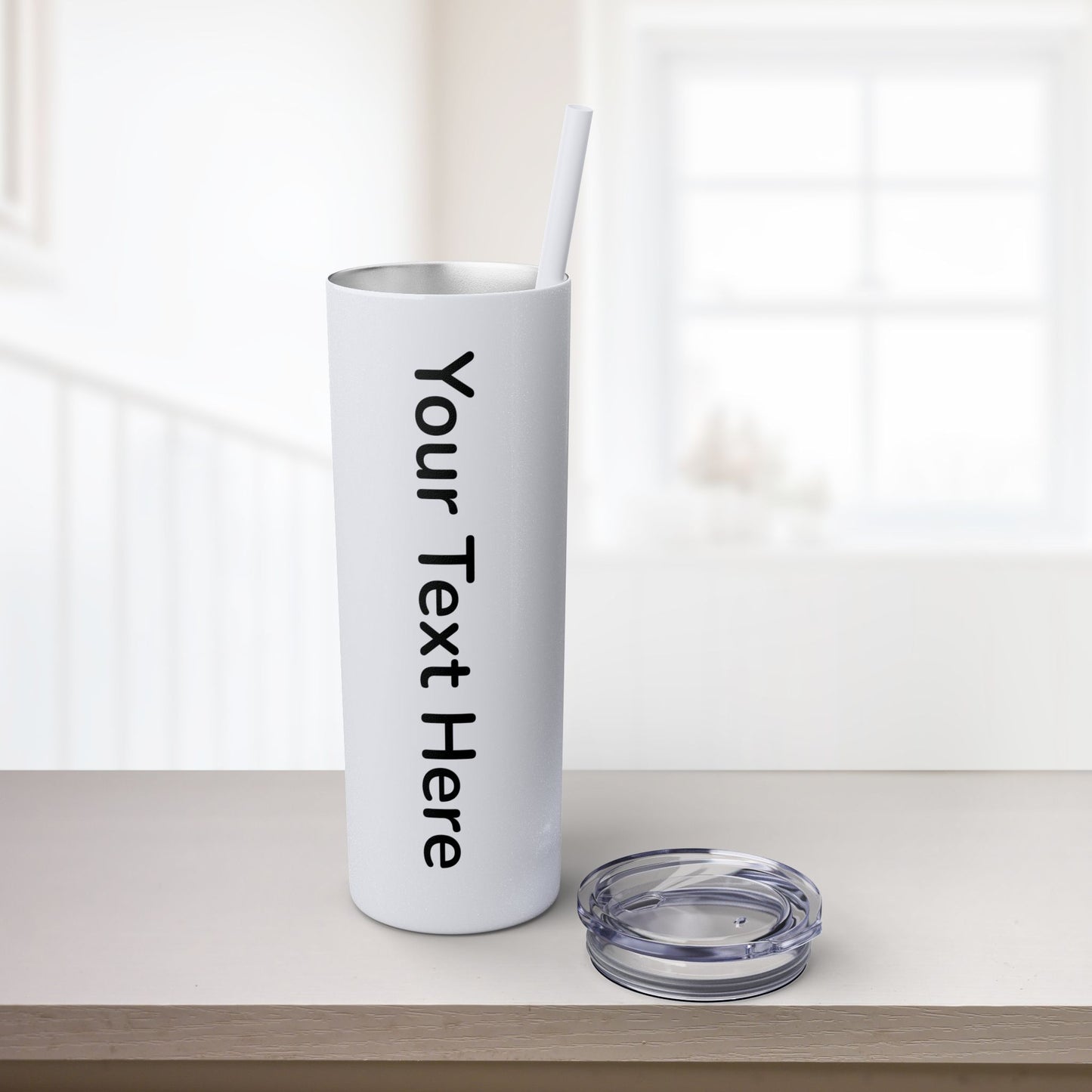 Custom 20oz Skinny Tumbler with Straw
