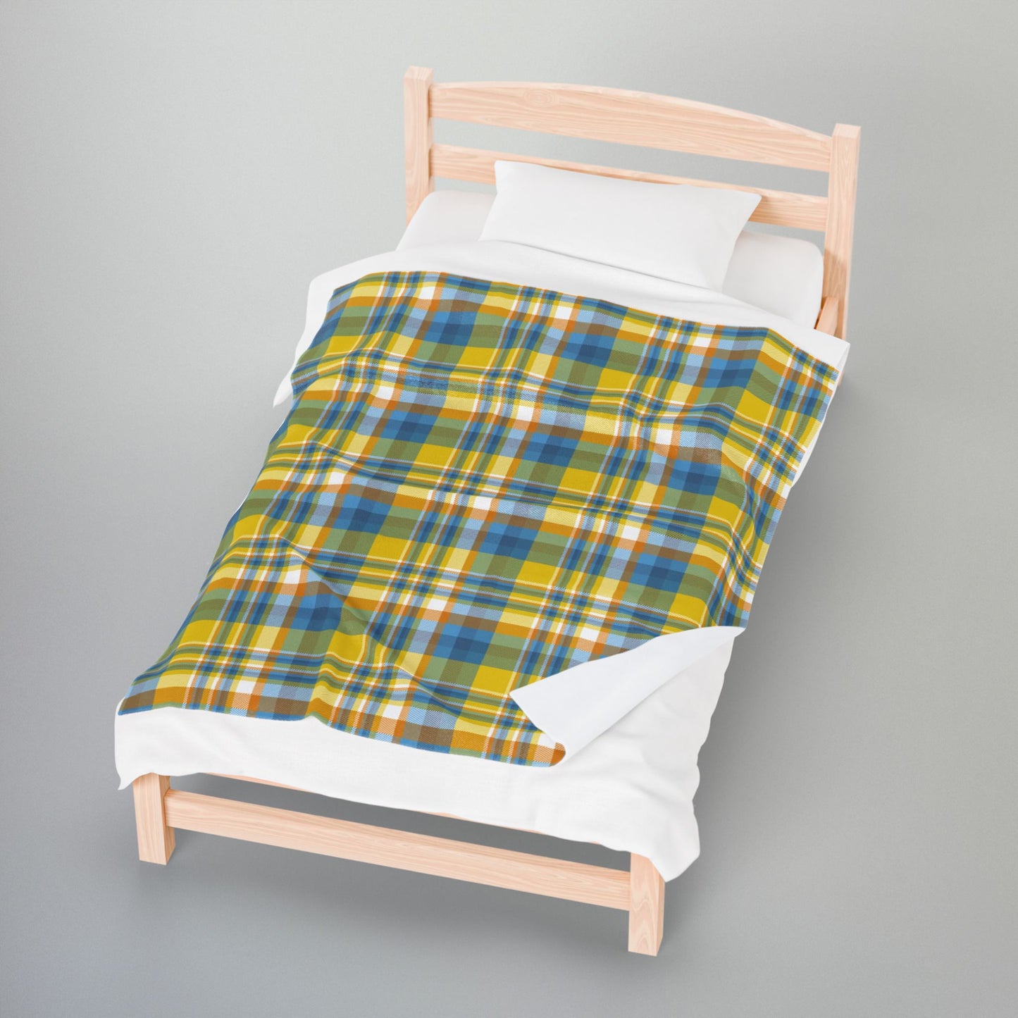 Aroace Pride Plaid Velveteen Plush Blanket