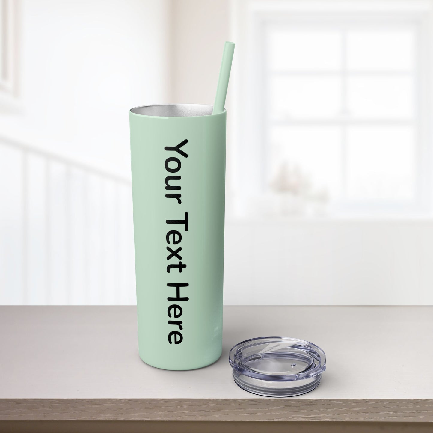 Custom 20oz Skinny Tumbler with Straw