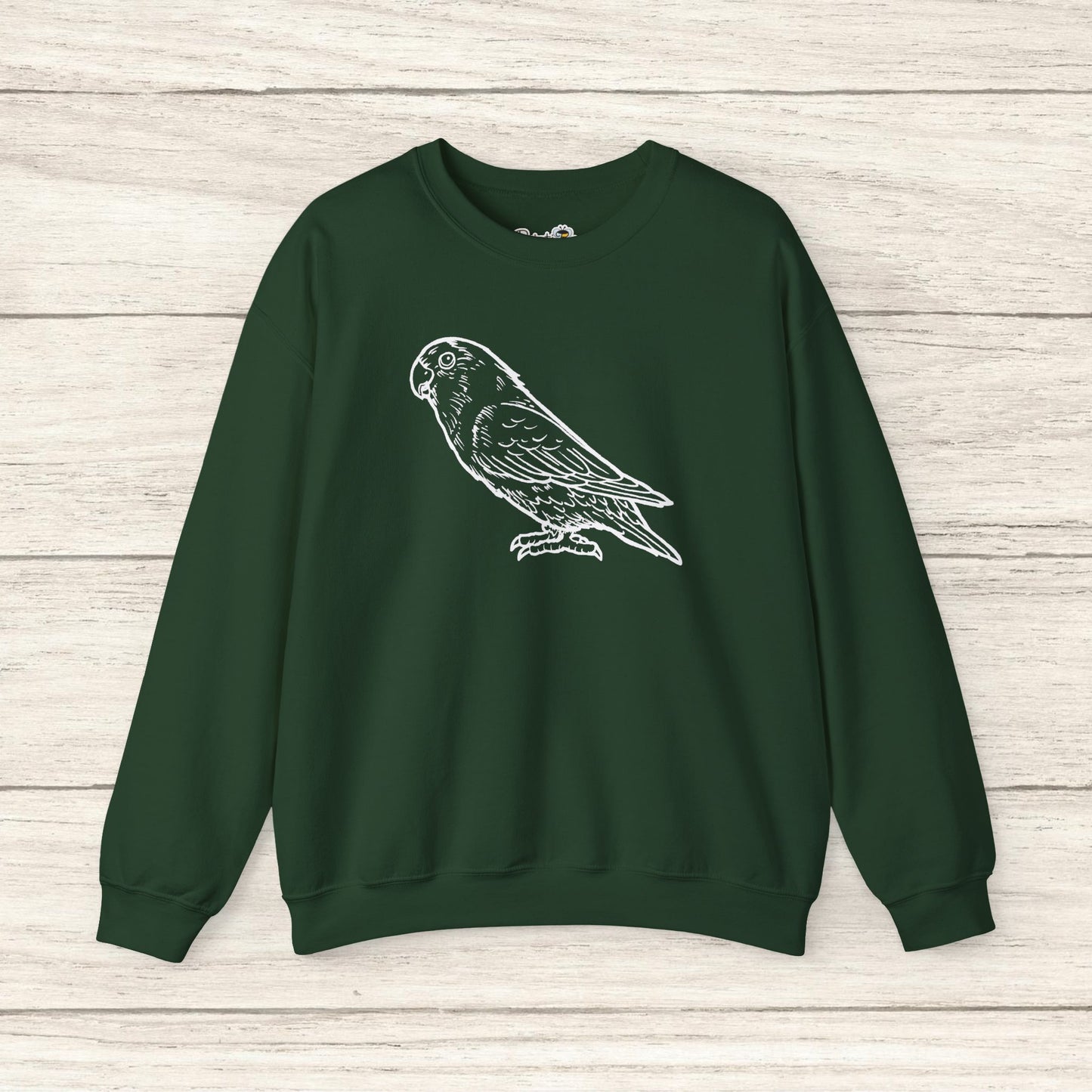 Holly Girl, Sweat-shirt à col rond Lovebird Line Art