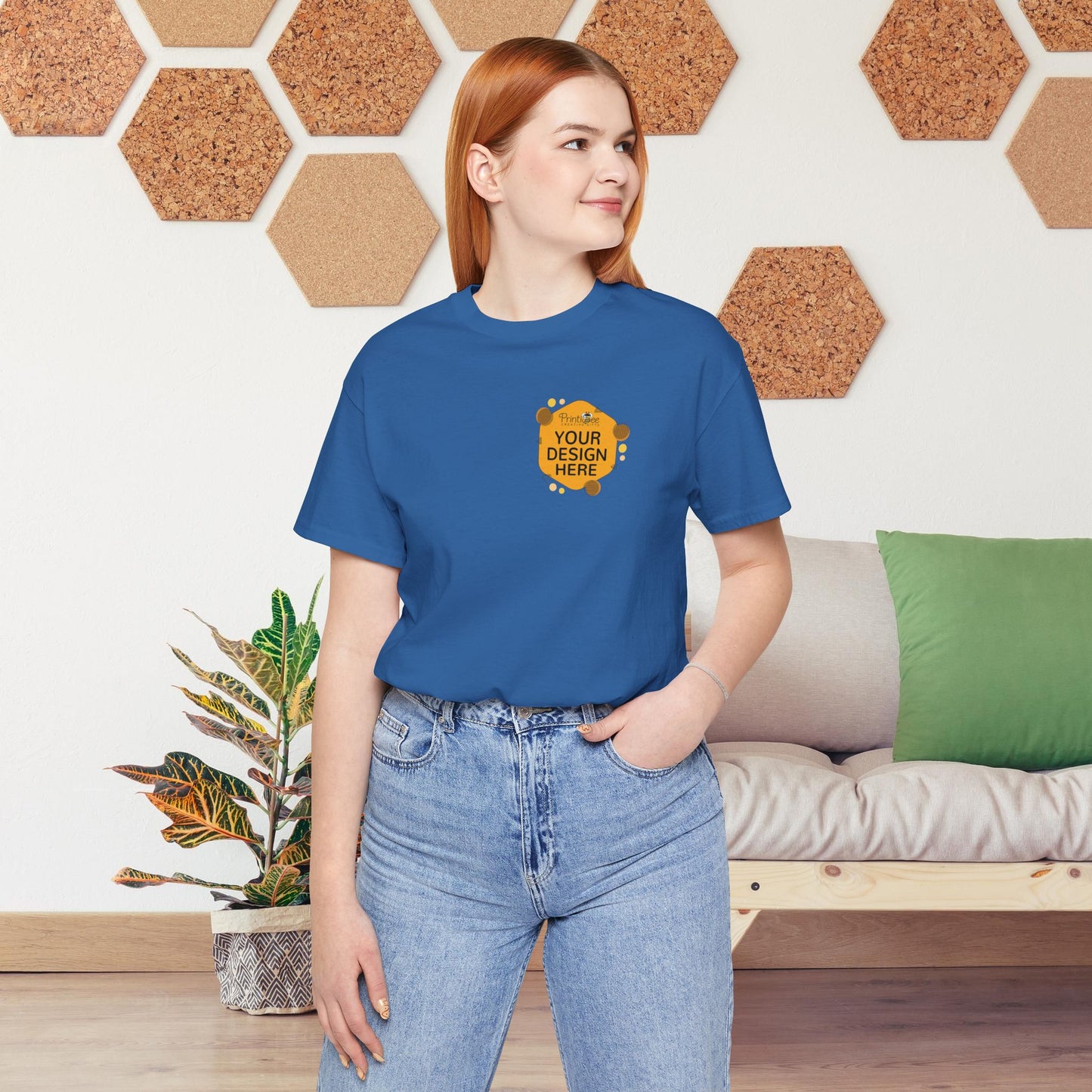 Custom Blue & Teal Tees for BELLA+CANVAS® 3001