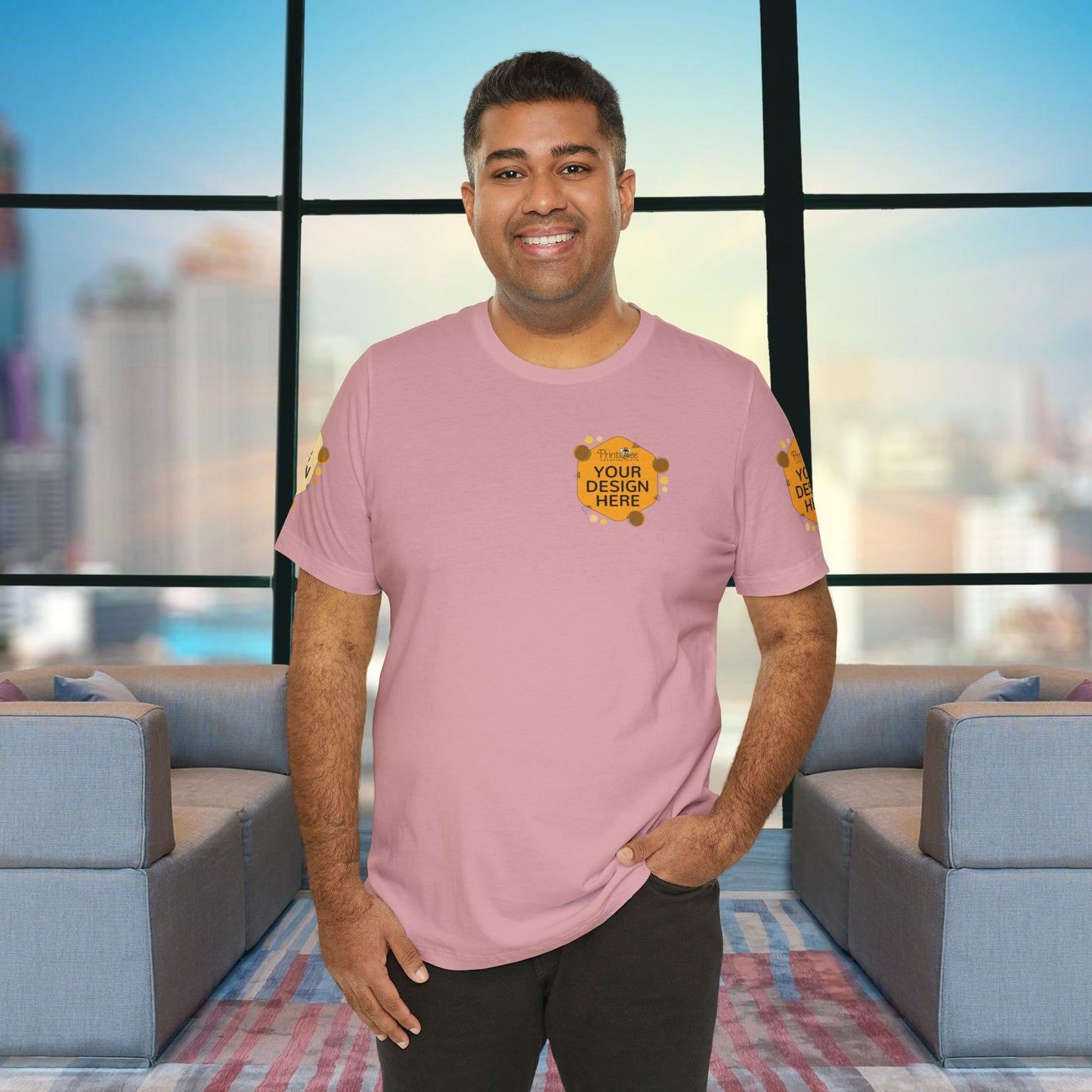 Custom Orange, Yellow & Peach Tees for BELLA+CANVAS® 3001