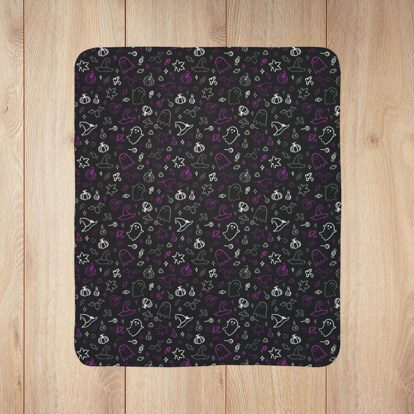 Asexual Pride Halloween Velveteen Plush Blanket