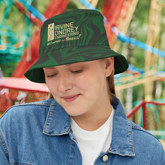 Green Swirl Bucket Hat • Irvine Ondrey Engineering