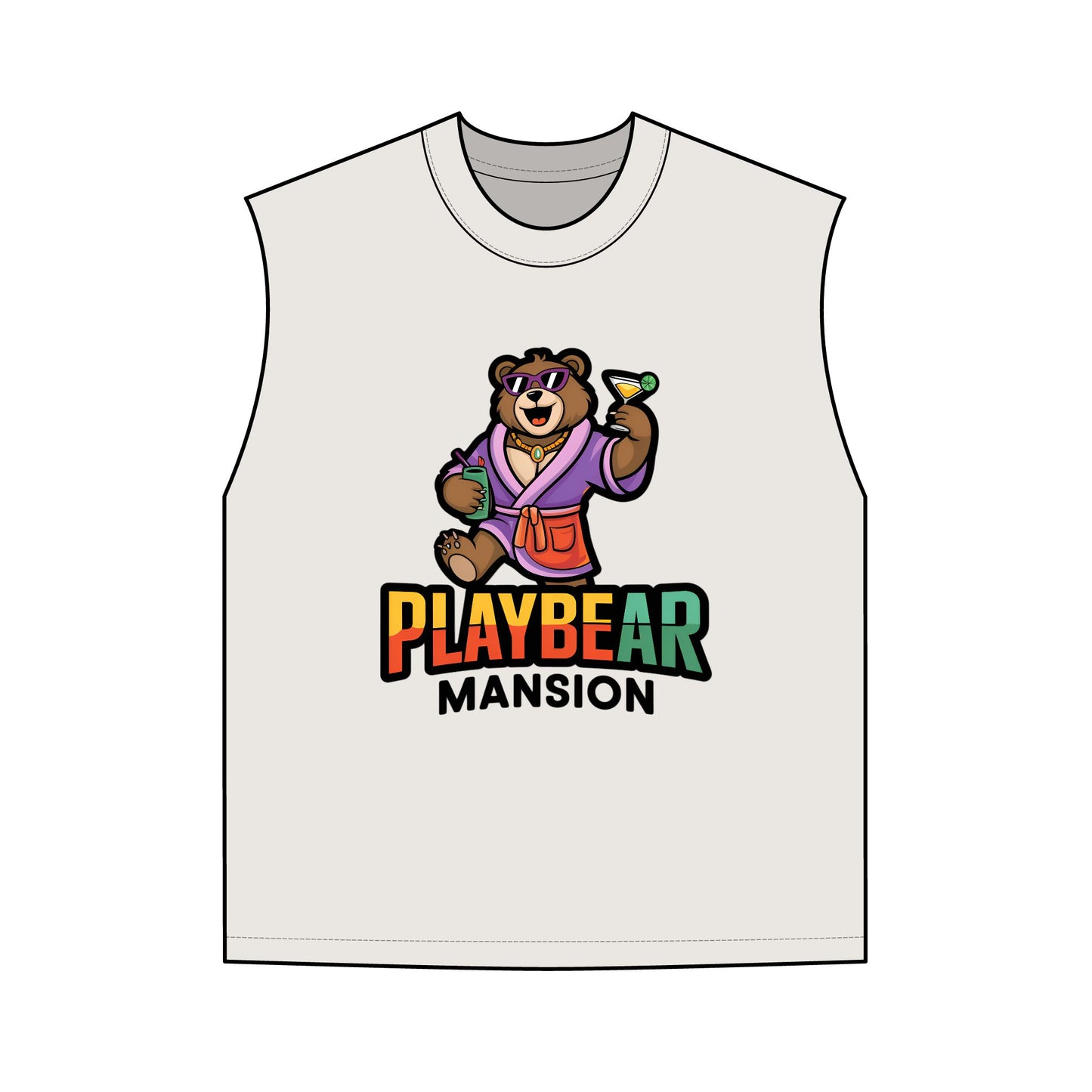 Playbear Mansion Heavy Faded Tank
