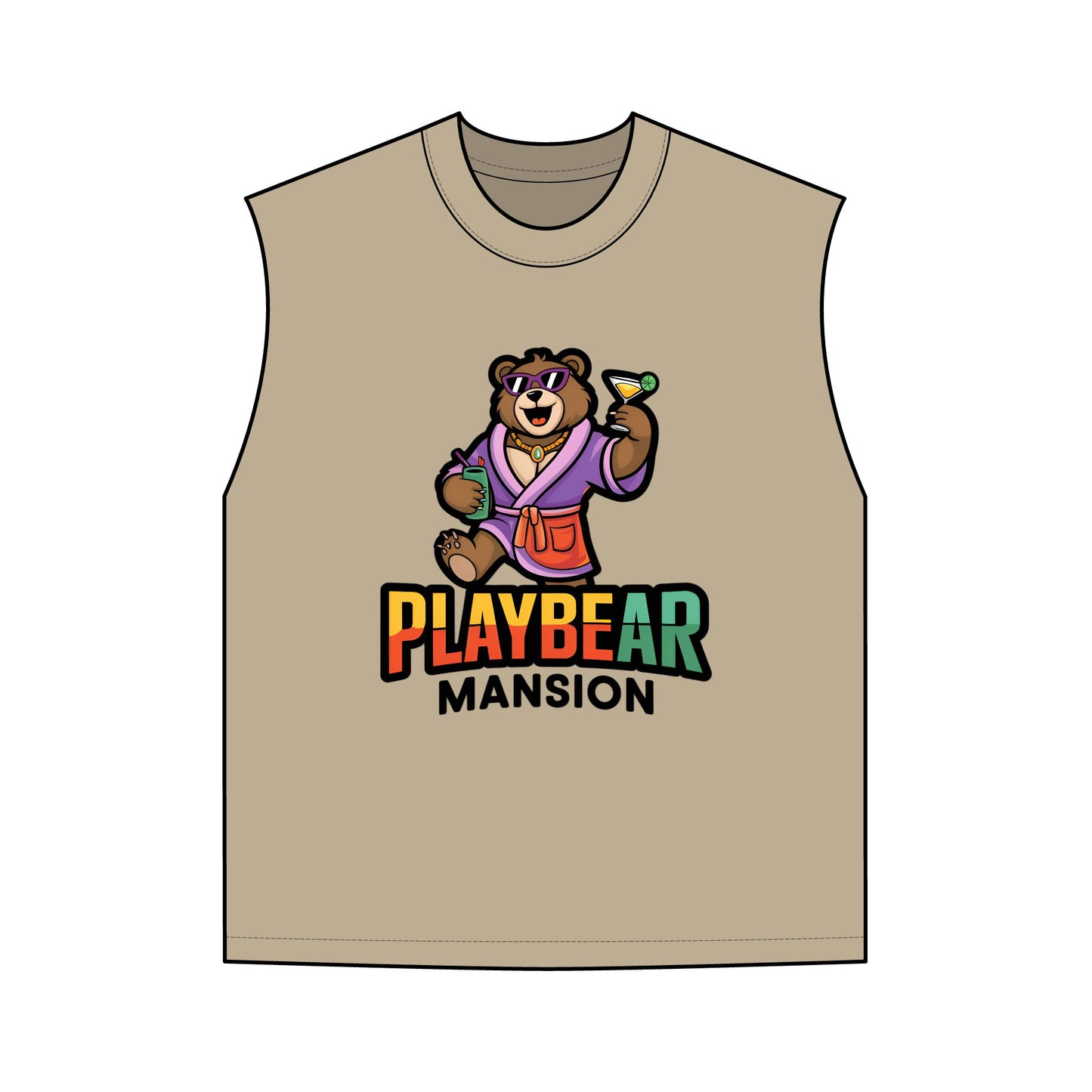 Playbear Mansion Heavy Faded Tank