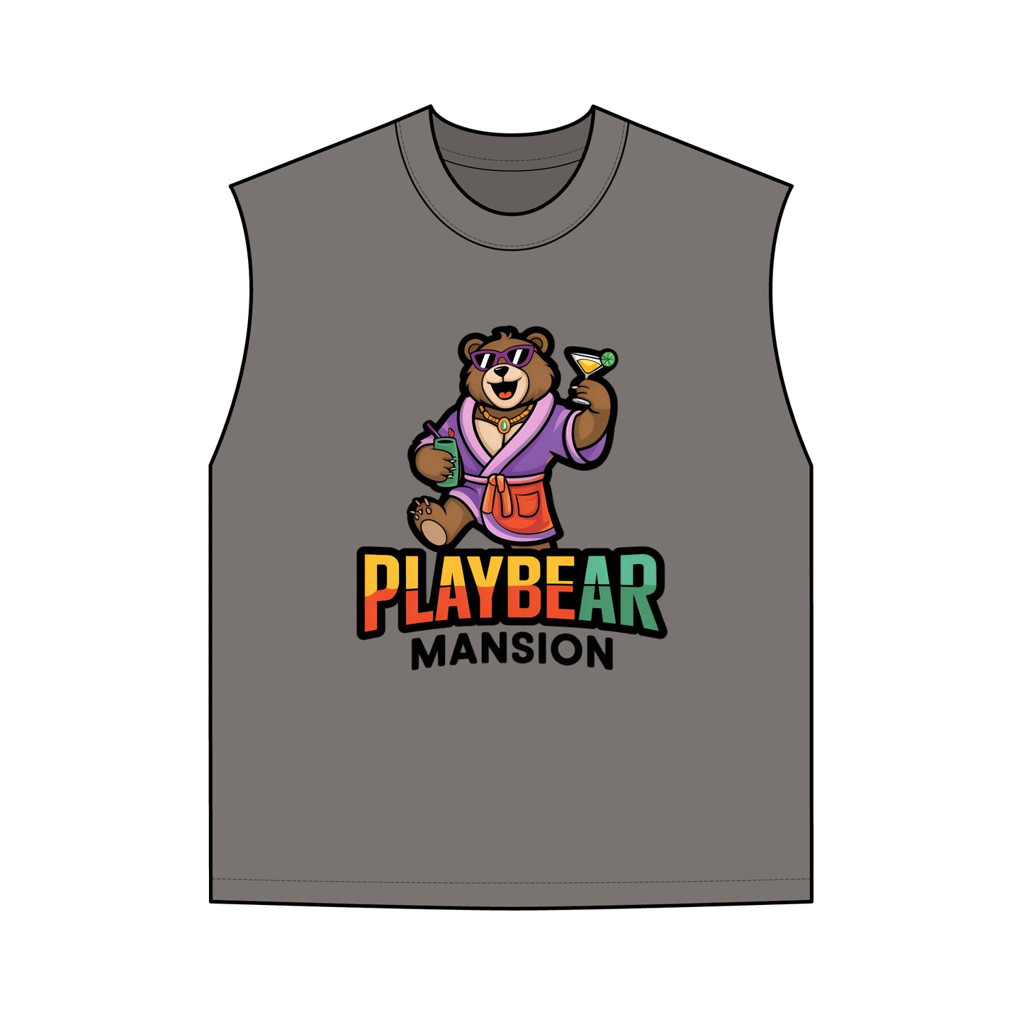 Playbear Mansion Heavy Faded Tank