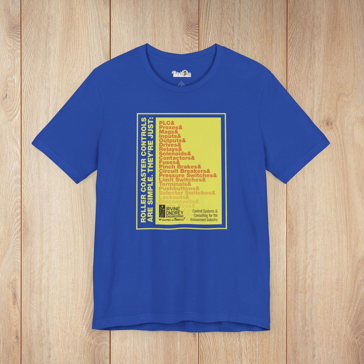 OG Controls Tee (FRONT graphic) • Irvine Ondrey Engineering