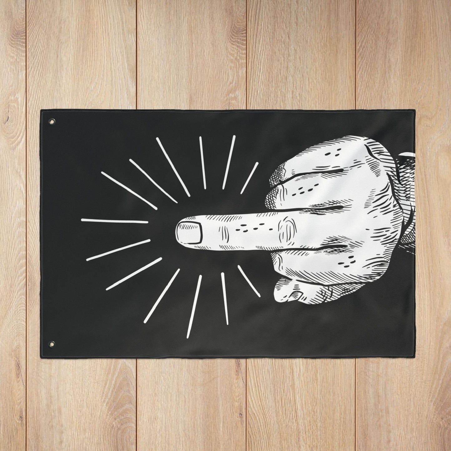 Flip Off Double-Sided Flag with Grommets