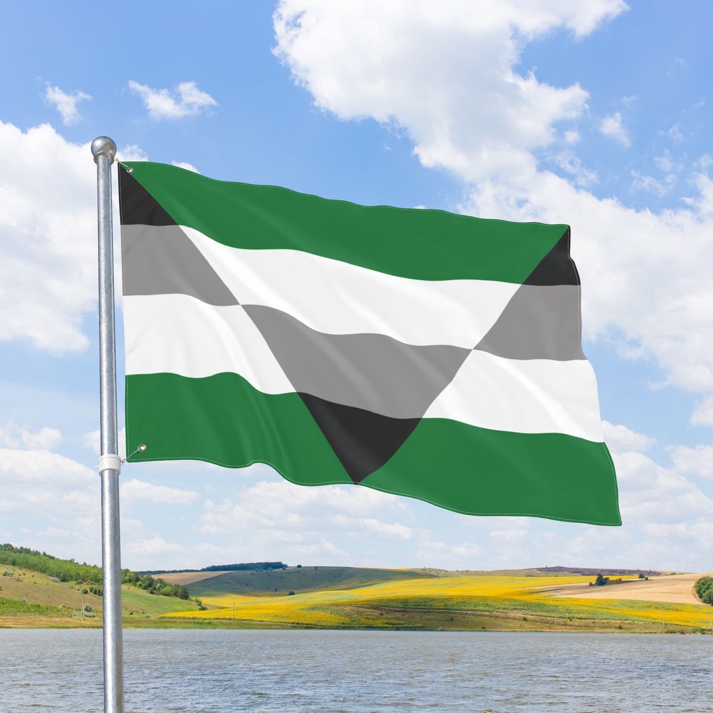 Aegoromantic Pride Flag with Grommets