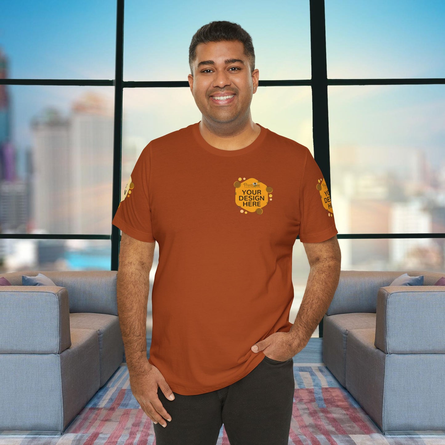 Custom Reds, Browns & Cream Tees for BELLA+CANVAS® 3001