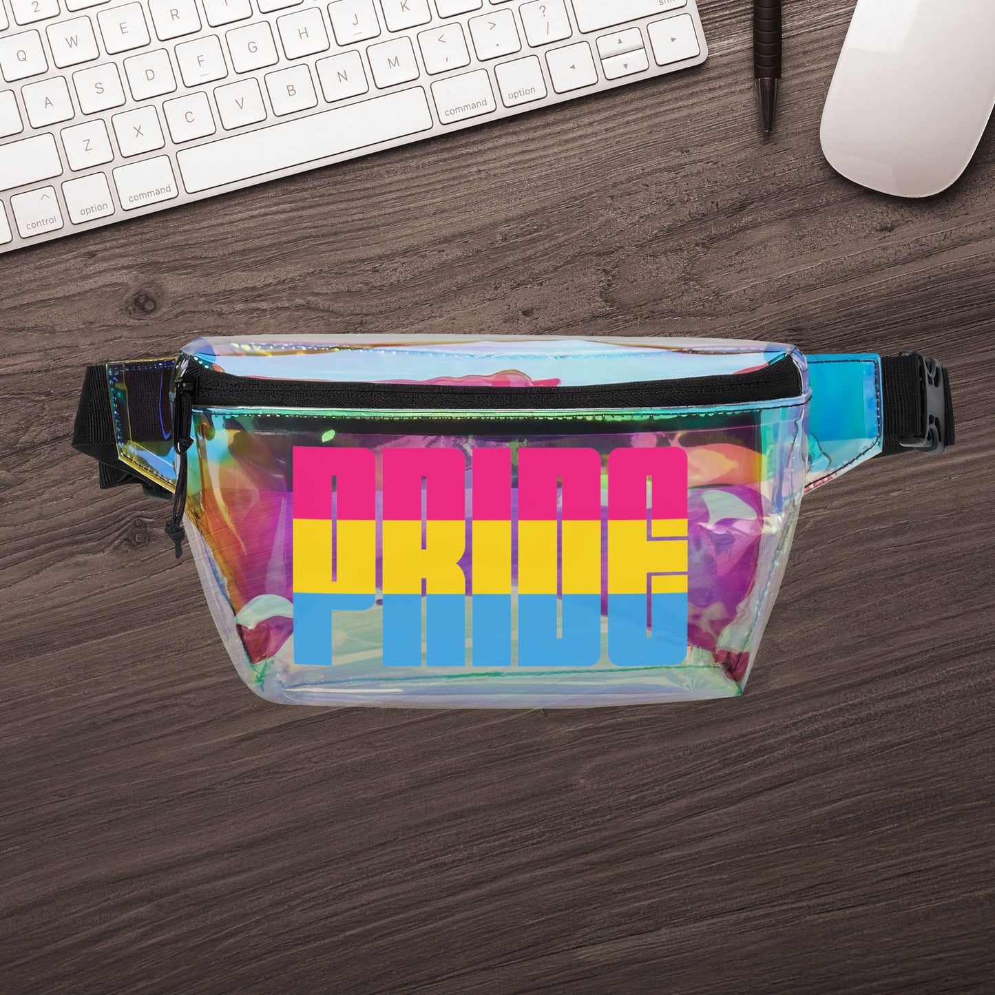Pansexual Pride Clear Fanny Pack